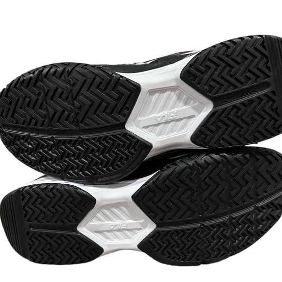 Women’s Fila White Black Sneakers Size 10.5. Brand New with the Original Box.