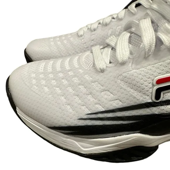 Women’s Fila White Black Sneakers Size 10.5. Brand New with the Original Box.