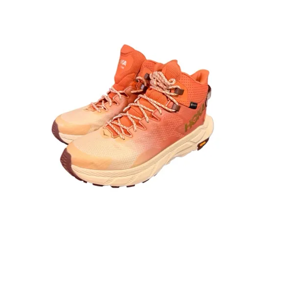 Women's Hoka One trail code goretex Hiking Boots, Coral, Size 8.5B