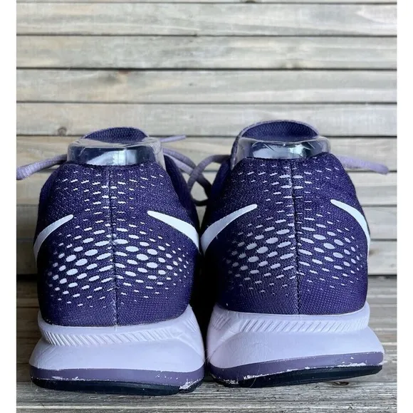 Womens Nike Air Zoom Pegasus 33 Purple Athletic Running Sneakers Shoes Size 11 M