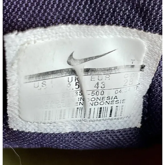 Womens Nike Air Zoom Pegasus 33 Purple Athletic Running Sneakers Shoes Size 11 M