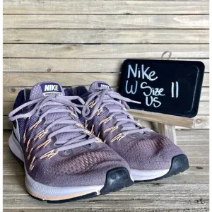 Womens Nike Air Zoom Pegasus 33 Purple Athletic Running Sneakers Shoes Size 11 M