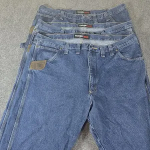 Wranglers Jeans Mens 44X32 Blue Riggs Workwear Jeans Lot Of 3