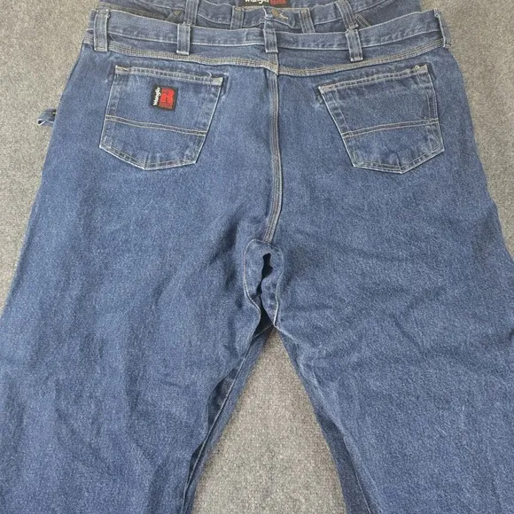 Wranglers Jeans Mens 44X32 Blue Riggs Workwear Jeans Lot Of 3