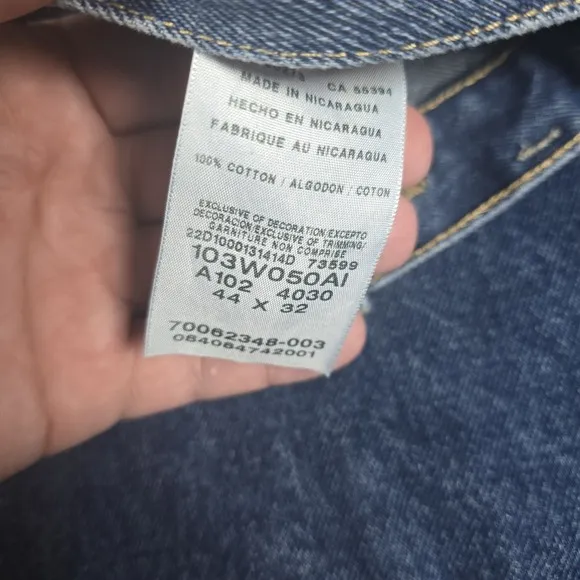 Wranglers Jeans Mens 44X32 Blue Riggs Workwear Jeans Lot Of 3
