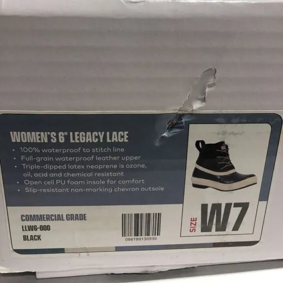Xtratuf Women’s 6” Legacy Lace Waterproof Winter Boots, Size 7 M