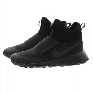 Youth Nike roshe mid winter stamina running shoes black Velcro sz 3.5