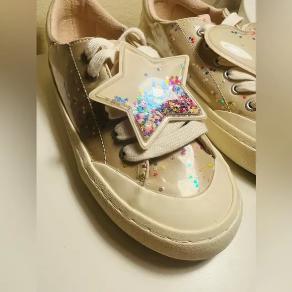 ZARA VINYL STAR AND HEARTS SHOES
