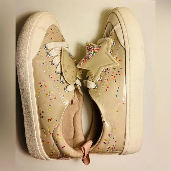 ZARA VINYL STAR AND HEARTS SHOES
